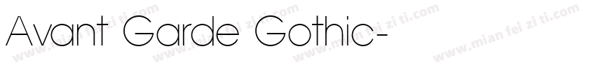 Avant Garde Gothic字体转换